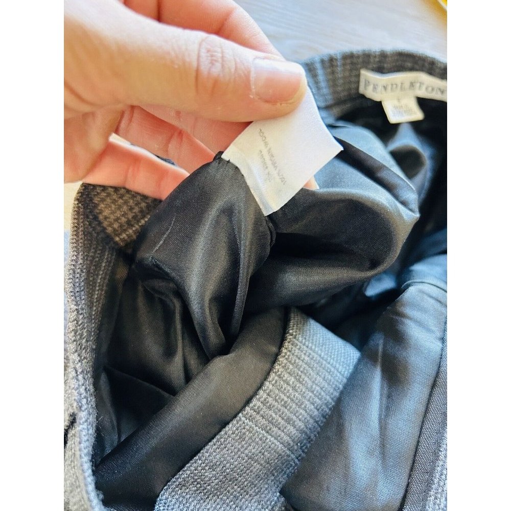 Pendleton Wool Houndstooth Plaid Trouser Dress Pa… - image 7